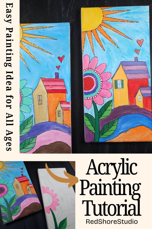 Acrylic House Painting Tutorial